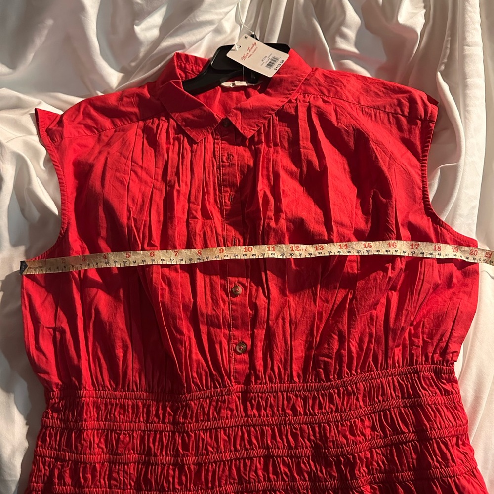 Lucky Brand  Smocked Drop Waist Dress XL - Picture 4 of 5